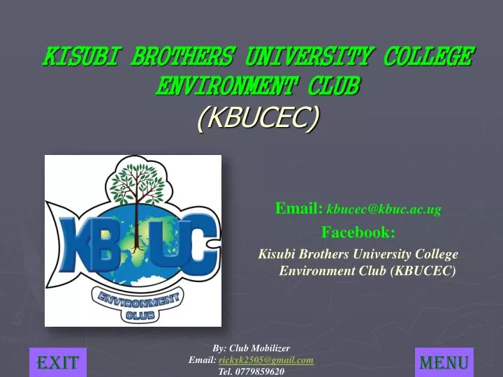 kisubi brothers university college environment club kbucec