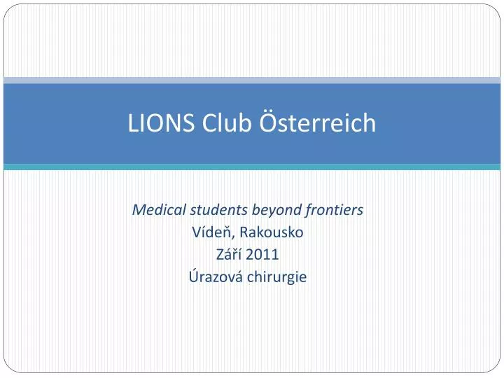 lions club sterreich