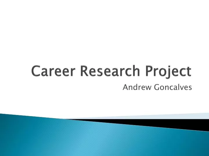 career research project