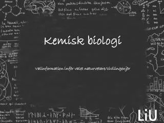 kemisk biologi