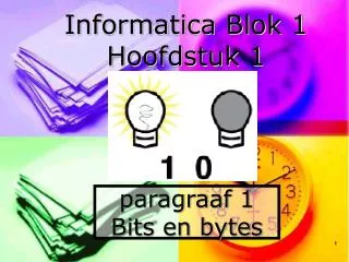 paragraaf 1 bits en bytes