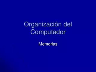 organizaci n del computador