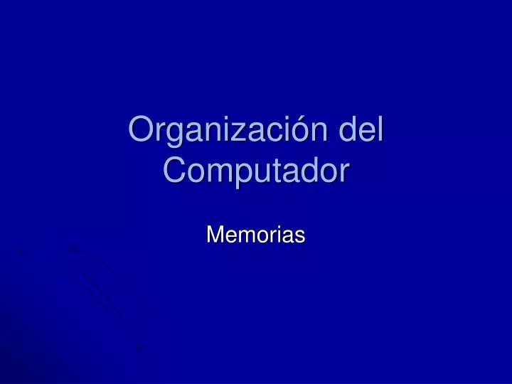 organizaci n del computador