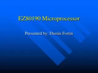EZ80190 Microprocessor