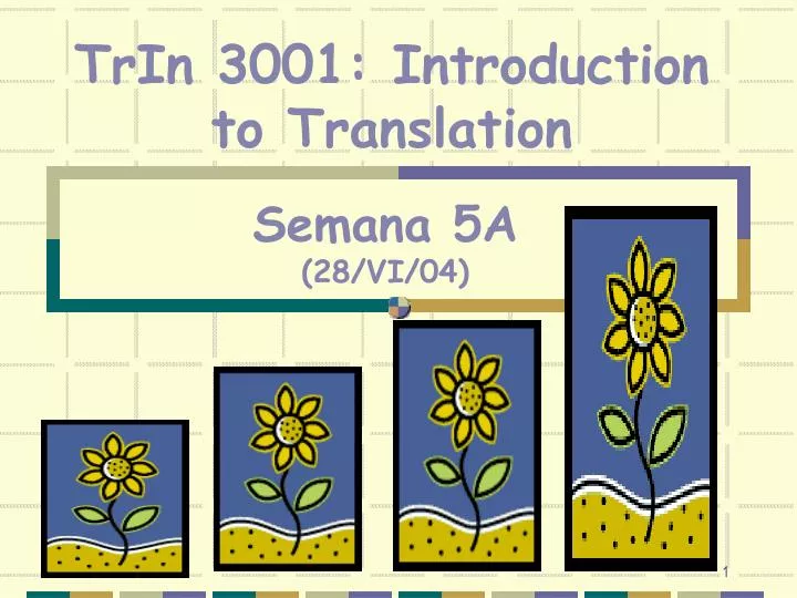 trin 3001 introduction to translation