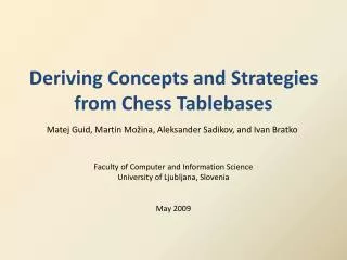 Deriving Concepts and Strategies from Chess Tablebases