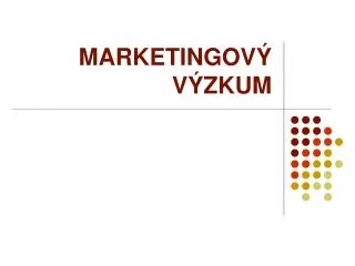 marketingov v zkum