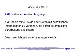 was ist xml