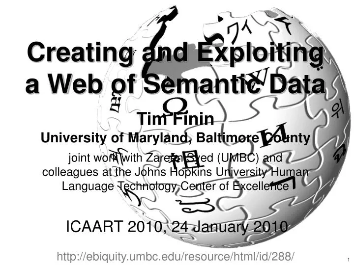 creating and exploiting a web of semantic data