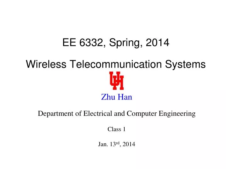 ee 6332 spring 2014 wireless telecommunication systems