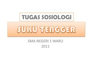 suku tengger