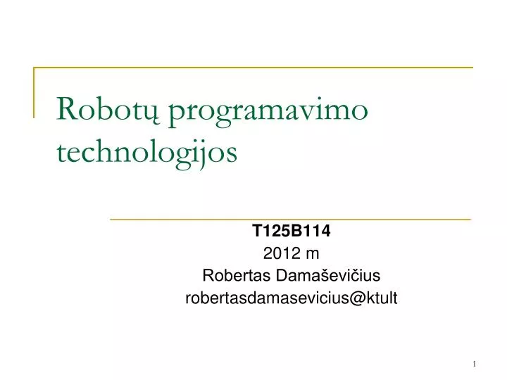 robot programavimo technologijos