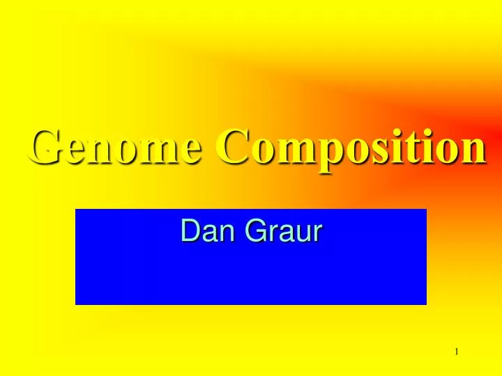 genome composition