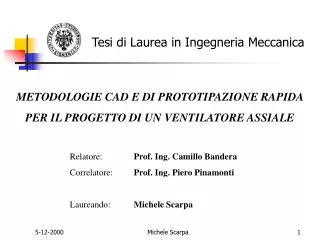 tesi di laurea in ingegneria meccanica
