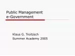 Public Management e-Government - slide 1
