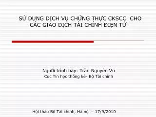 s d ng d ch v ch ng th c ckscc cho c c giao d ch t i ch nh i n t
