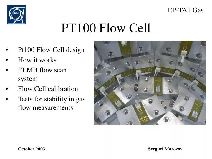 pt100 flow cell