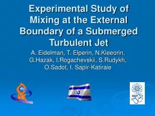 Experimental Study of Mixing at the External Boundary of a Submerged Turbulent Jet