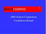 MATH COUNTS - slide 1