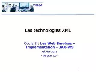 les technologies xml