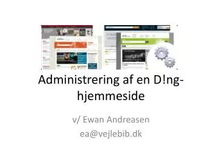 administrering af en d ng hjemmeside