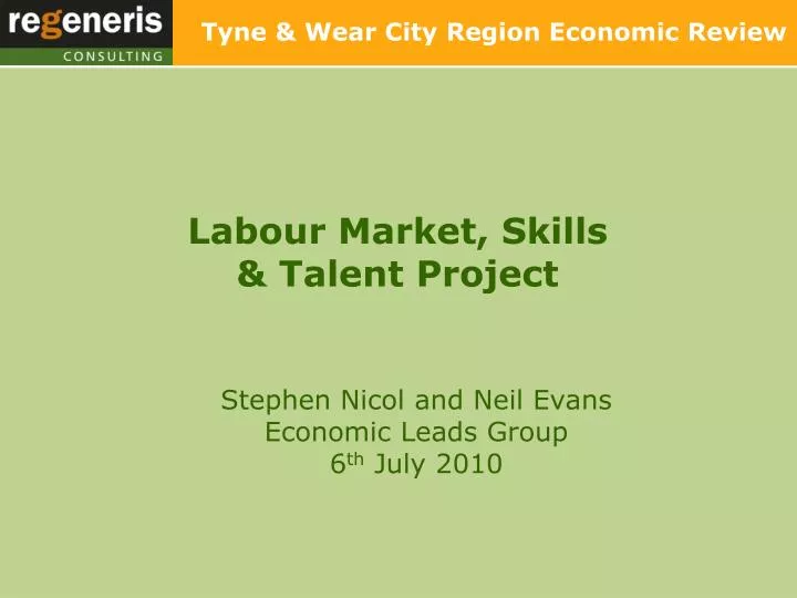 labour market skills talent project