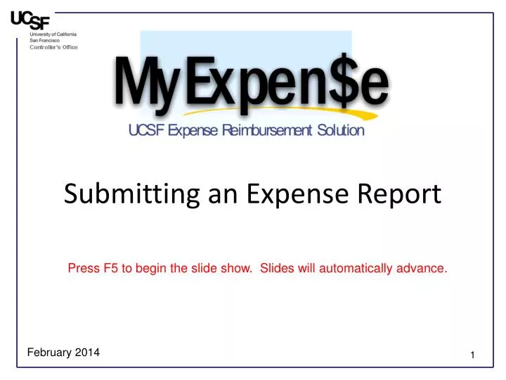 submitting an expense report