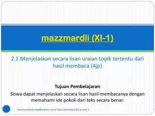 mazzmardli xi 1