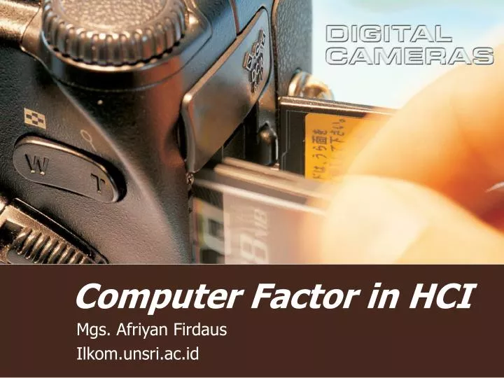 computer factor in hci