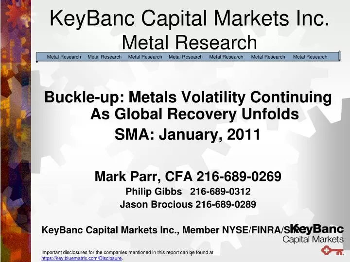 keybanc capital markets inc metal research
