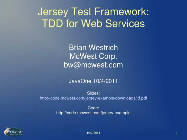 jersey test framework tdd for web services