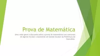 prova de matem tica