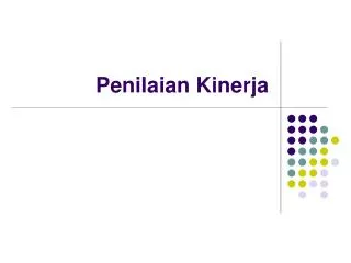 penilaian kinerja