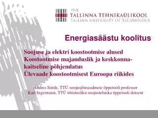 energias stu koolitus