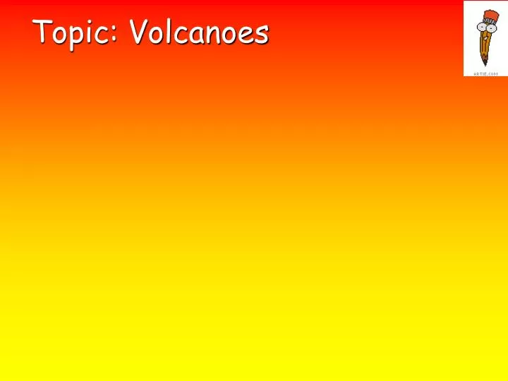 topic volcanoes
