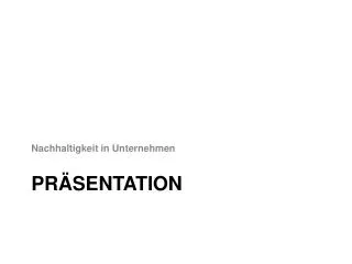 pr sentation