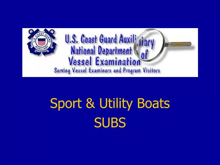 sport utility boats subs