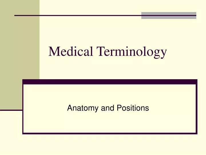 medical terminology