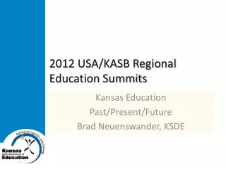 2012 USA/KASB Regional Education Summits