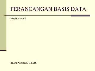 perancangan basis data
