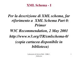 XML Schema - I