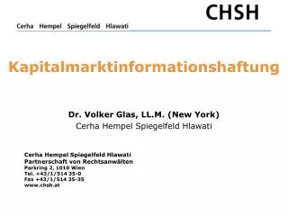 kapitalmarktinformationshaftung