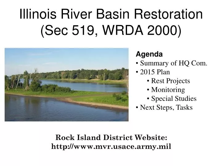 illinois river basin restoration sec 519 wrda 2000