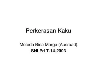perkerasan kaku