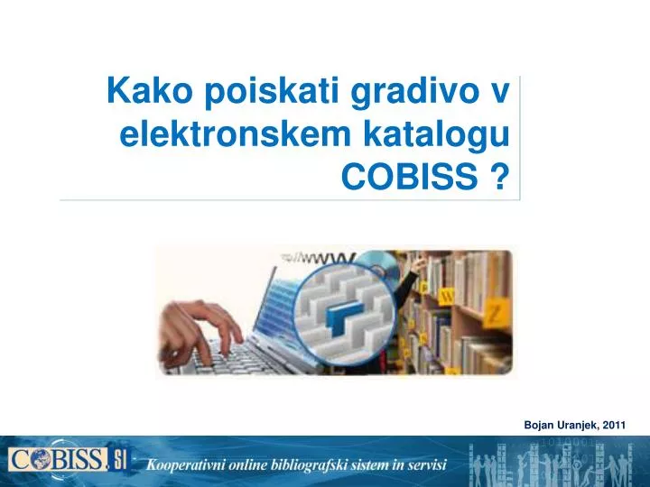 kako poiskati gradivo v elektronskem katalogu cobiss