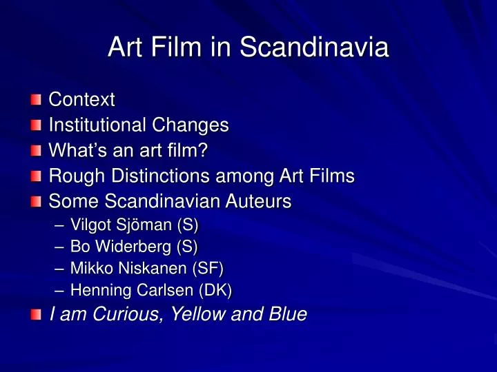 art film in scandinavia
