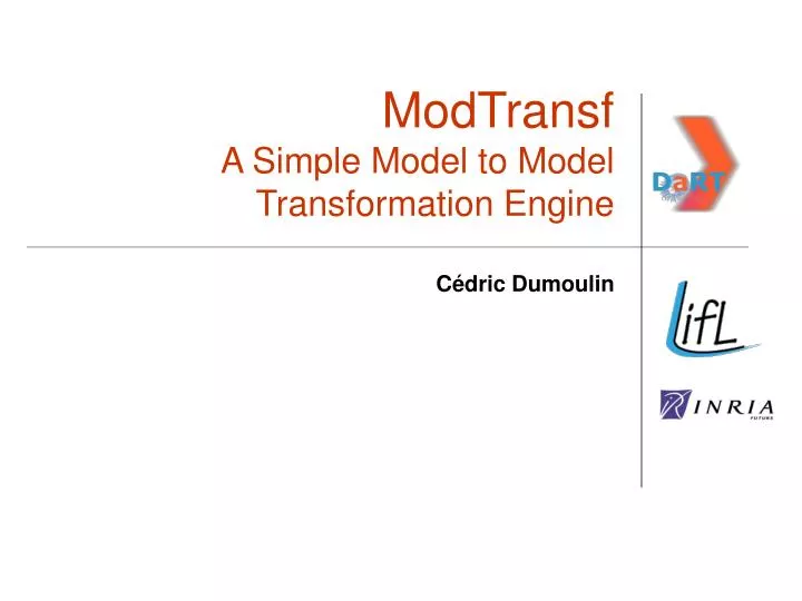 modtransf a simple model to model transformation engine