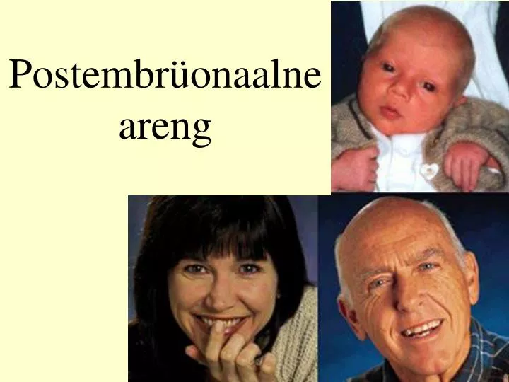 postembr onaalne areng