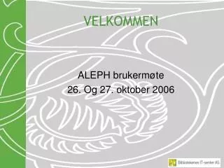 velkommen