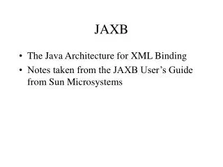 JAXB